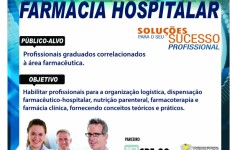 IEPG promove curso de Farmácia Hospitalar